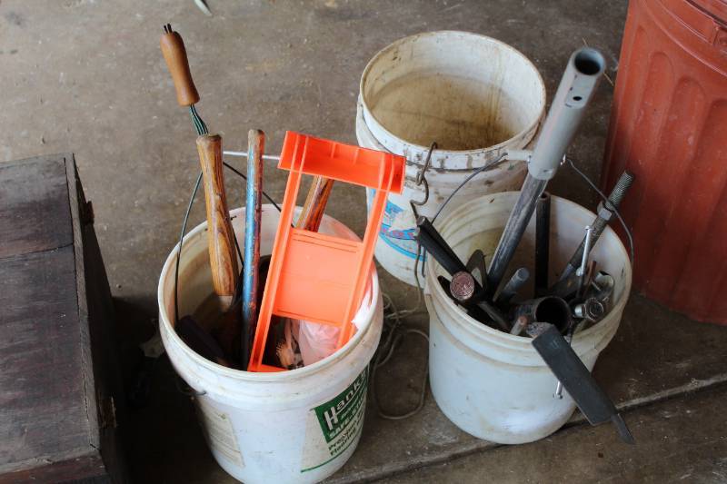 Hardware, Tools - String Holder, Hedge Clippers, Screwdriver, Threaded Rod, Pipe, And More