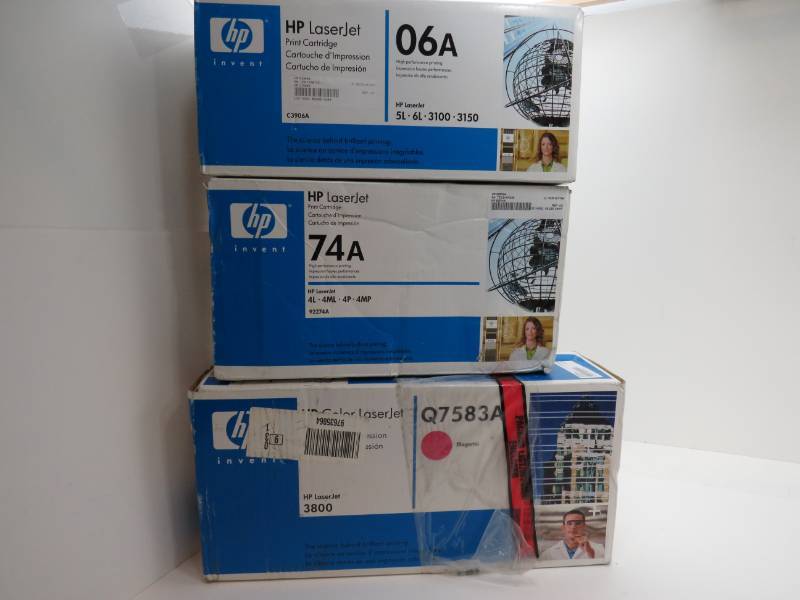 Lot of 3 HP toners please look at pictures for models