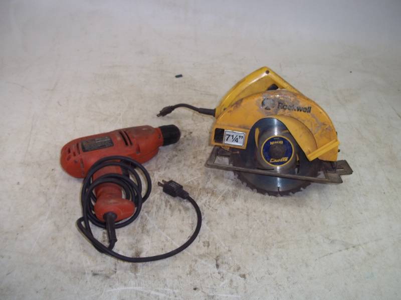 lot 51 image: Circular Saw and Drill