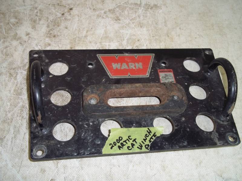 lot 52 image: Warn Winch plate to fit 2000 Artic Cat
