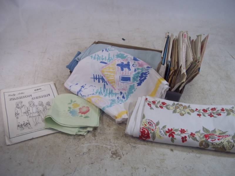 lot 74 image: Table Cloths, Napkins and patterns