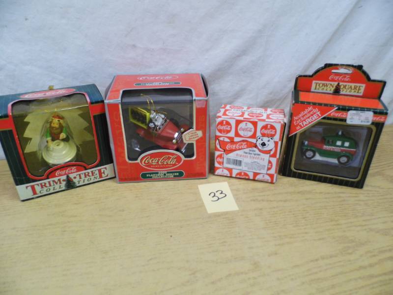 lot 33 image: Coke Ornaments