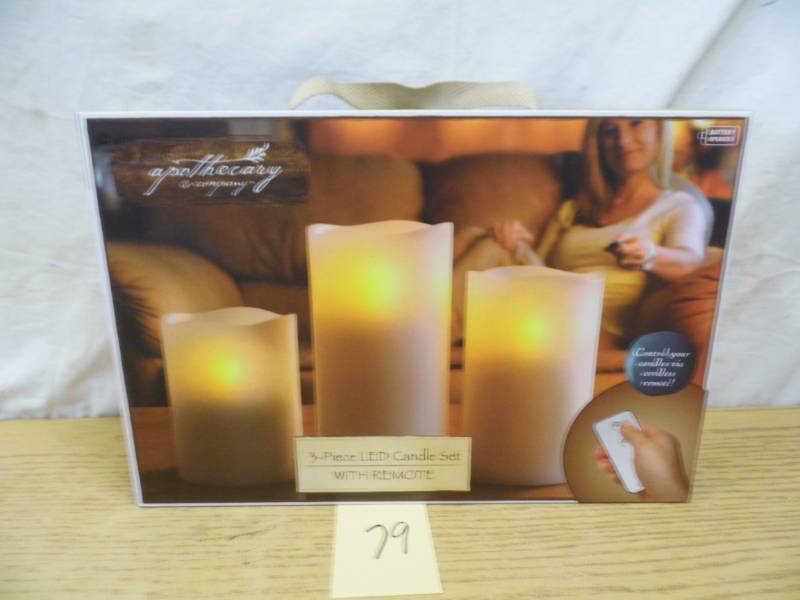 lot 79 image: New Apothecary LED Candles