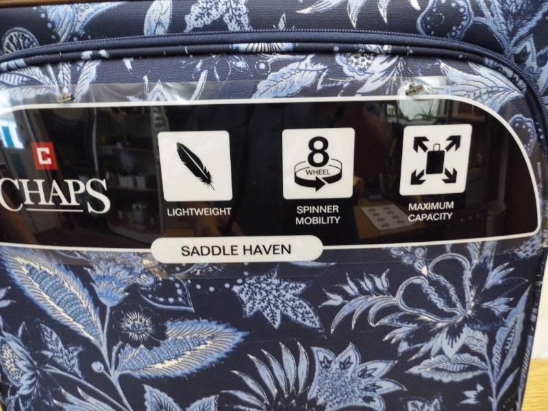 Chaps saddle haven luggage cheap navy floral