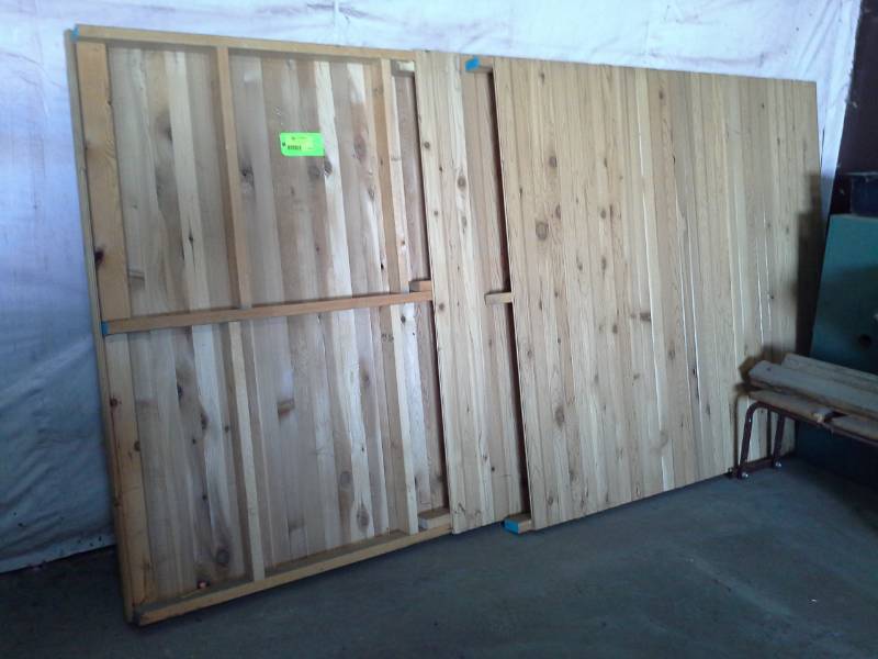 lot 2009 image: Pre-Built Cedar Wall Sections