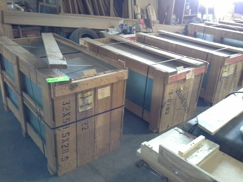 lot 2010 image: Three Crates of Tempered Glass