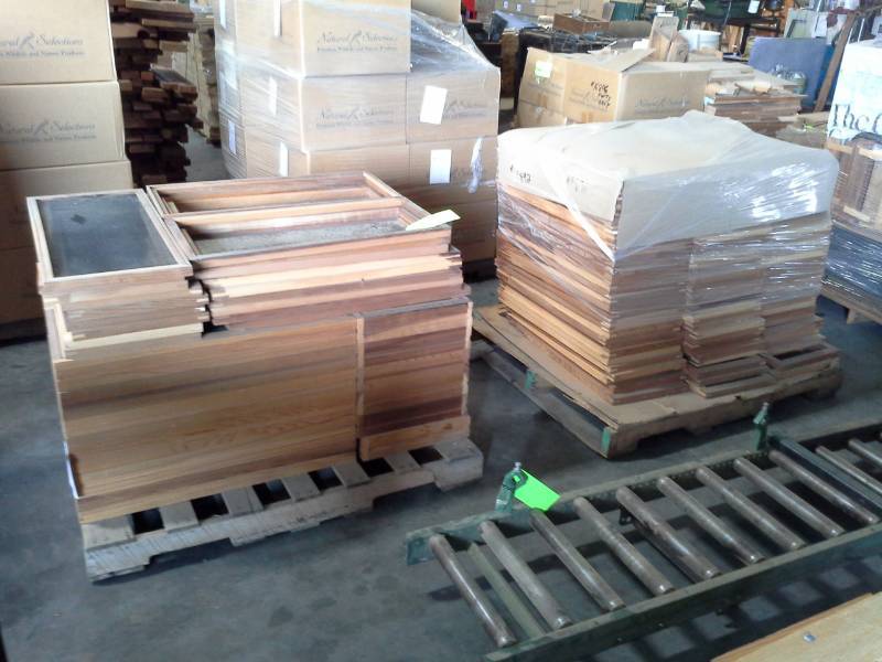 lot 2022 image: Pair of Pallets of Basement Window Frames