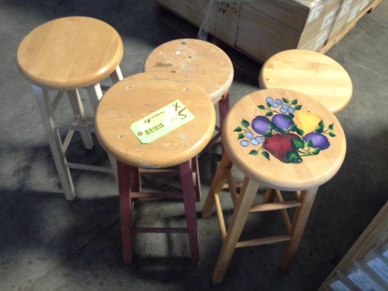 lot 2102 image: Five Misc. Stools