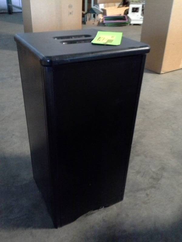 lot 2105 image: Black Trash Receptacle