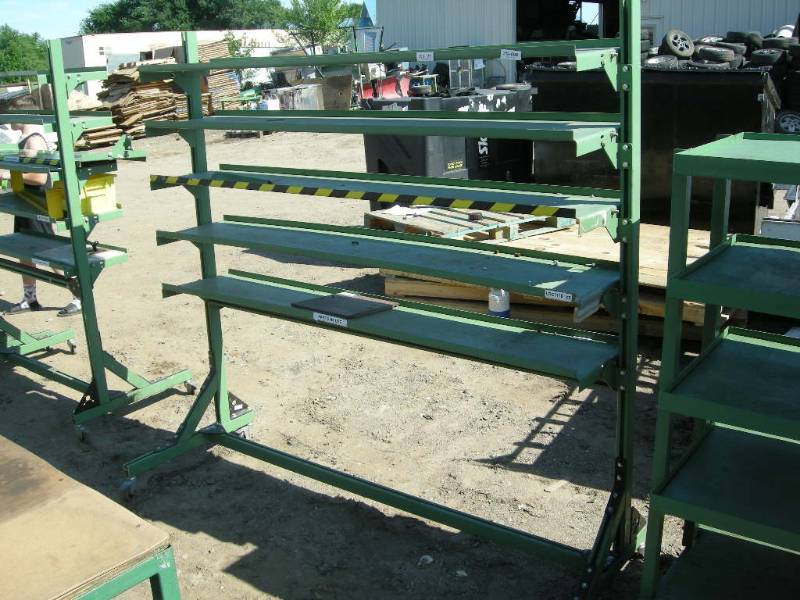 lot 16 image: Industrial Adjustable Shelving Unit, Larger