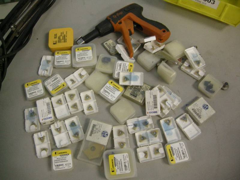 lot 53 image: TyRap Cable Gun and Seco Threading Inserts