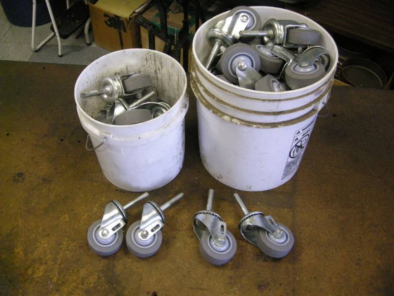 lot 60 image: Group Commercial Caster Wheels