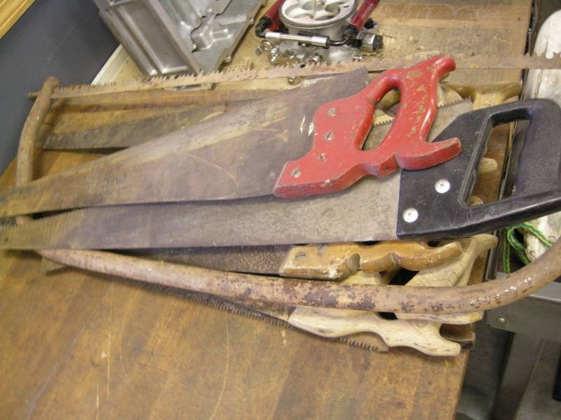lot 69 image: Group Hand Saws