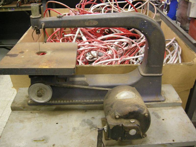 lot 95 image: Vintage Sears Cast Scroll Saw