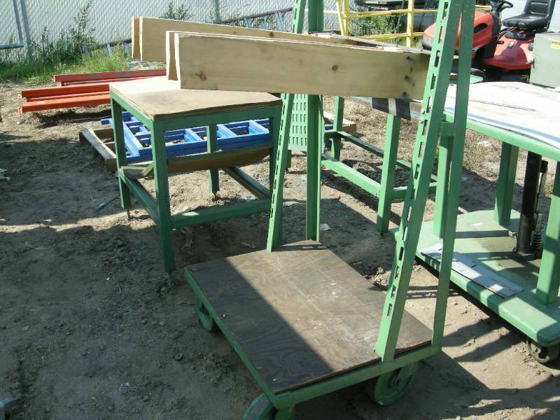 lot 106 image: Industrial Cart and Work Table