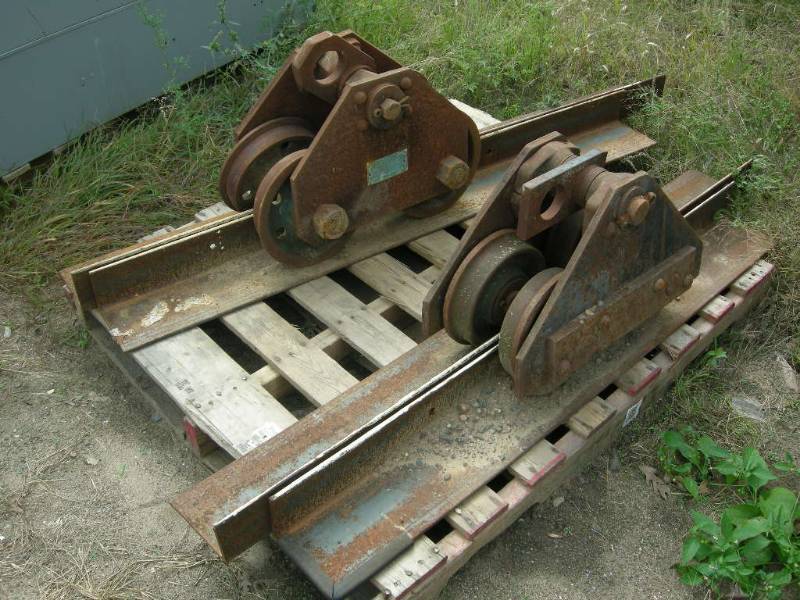 lot 128 image: Two 4 Ton Roller Trolleys