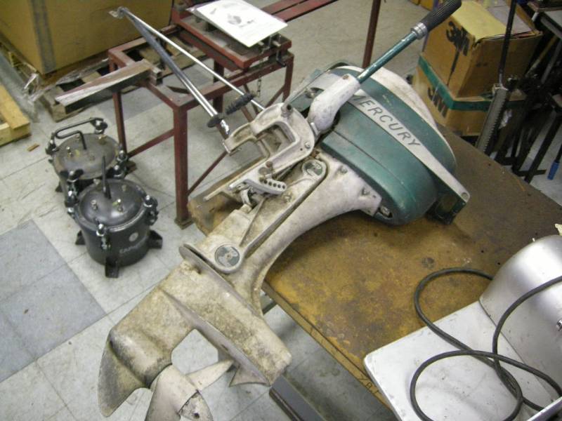 lot 136 image: Vintage Mercury Outboard Motor