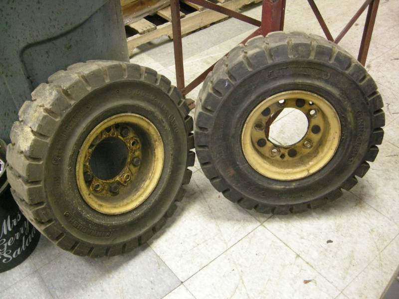 lot 155 image: 2 Forklift Wheels