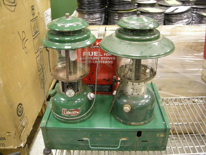lot 157 image: Vintage Coleman Lanterns - Campstove - Fuel