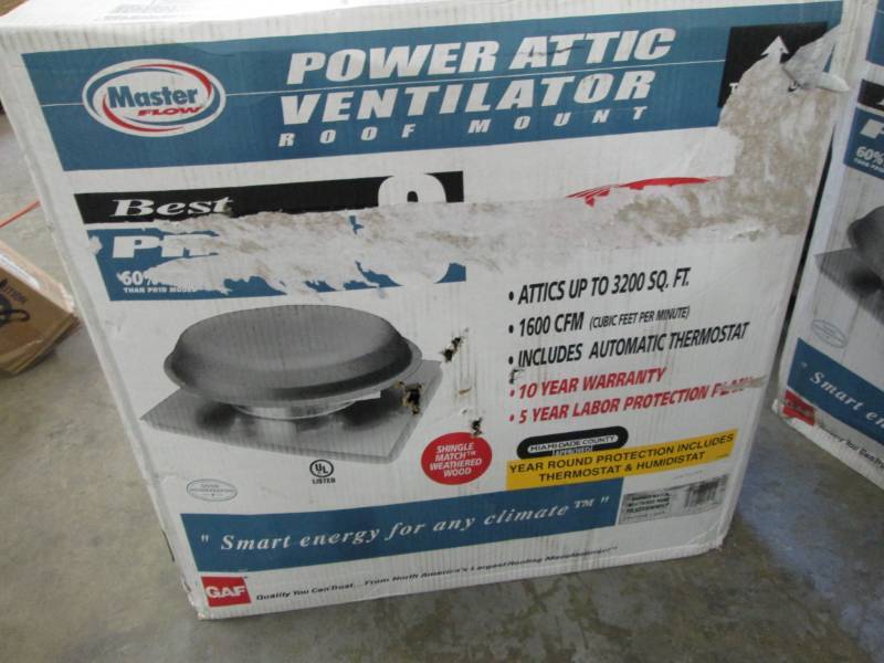 Masterflow 1600 CFM Roof Mount Powe...