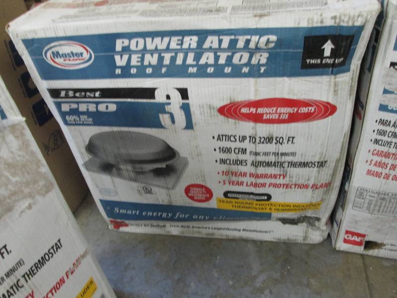 Masterflow 1600 CFM Roof Mount Powe...