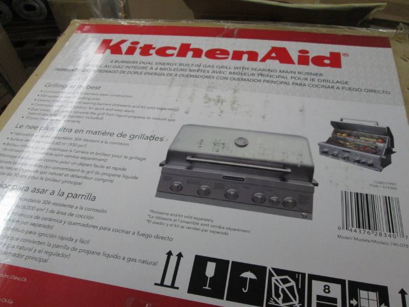 KitchenAid 4-Burner Built-in Propan...