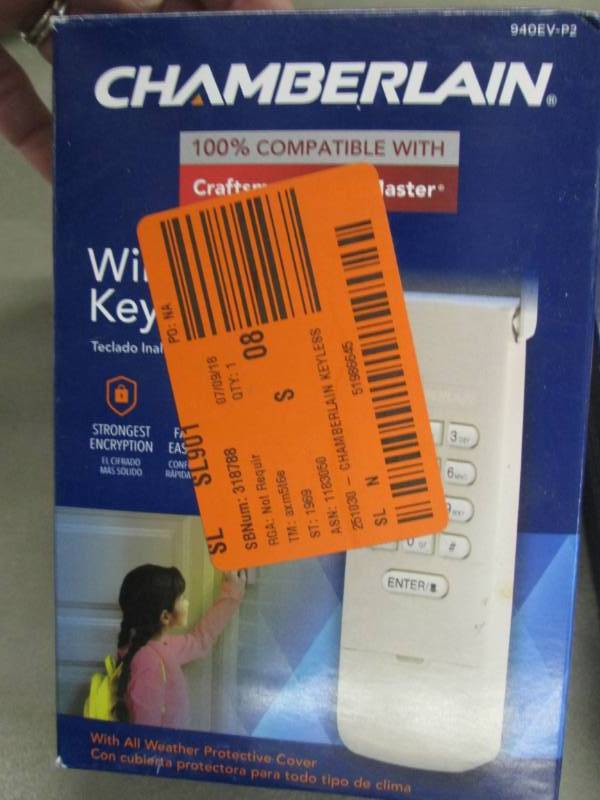 Chamberlain Wireless Keypad open bo...