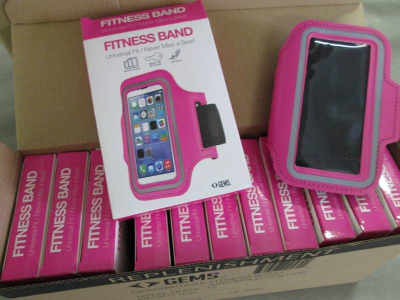Case of 48 Gems Fitness Bands in Pi...