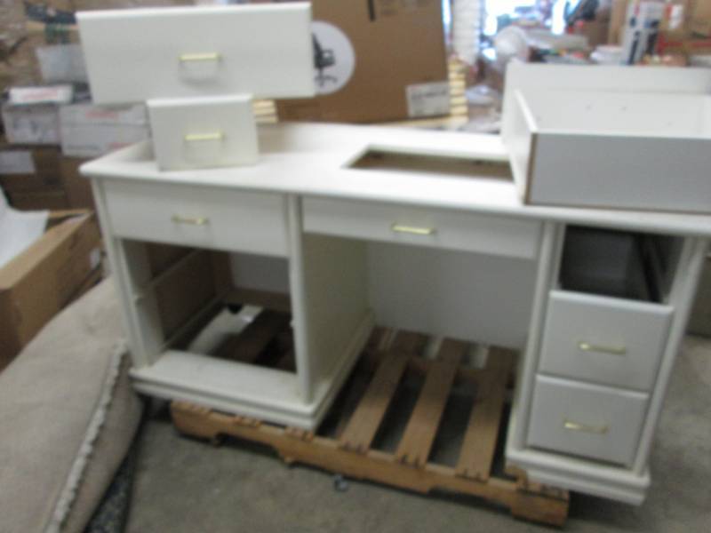 Large White Desk