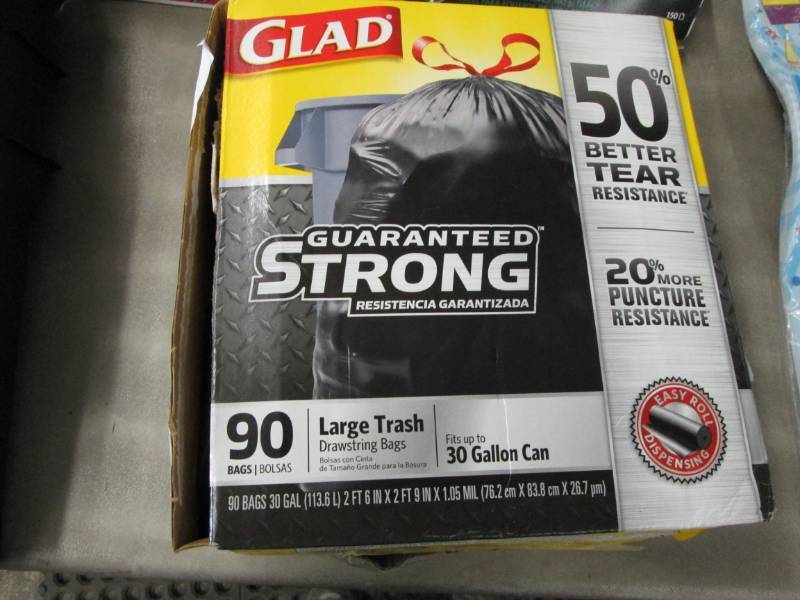 Glad Large Trash Bags 30 Gallon- da...