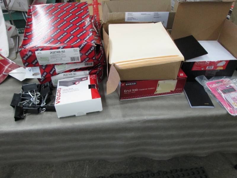 2 Boxes Fastener Folders, 3 Boxes E...