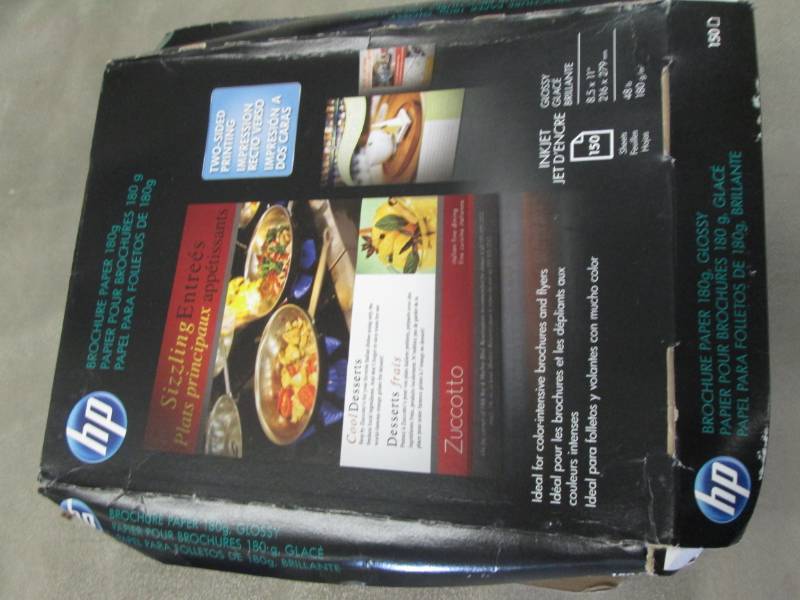 3 Open Pkg HP Brochure Paper, Gloss...