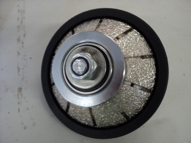 diamond plated stone profiler wheel...
