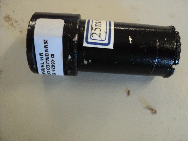 25mm diamond core bit M14 female th...
