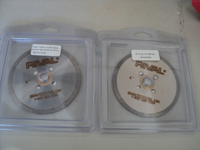 4 Rival diamond continuous rim saw...