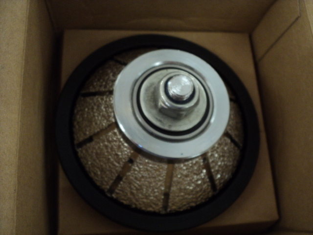 diamond plated stone profiler wheel...