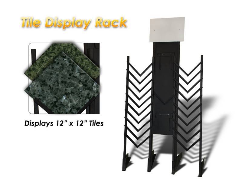 Tile Floor Display Rack for 12 x 1...