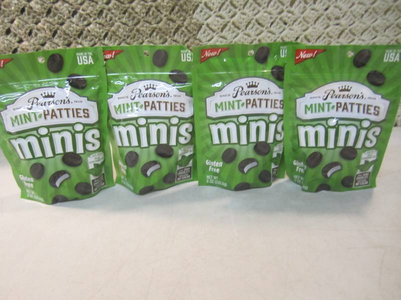 lot 52 image: 4 Bags of Pearsons Mint Patties Min...