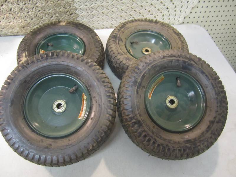 lot 68 image: Lot of 4 Utility Cart Wheels  FDS...