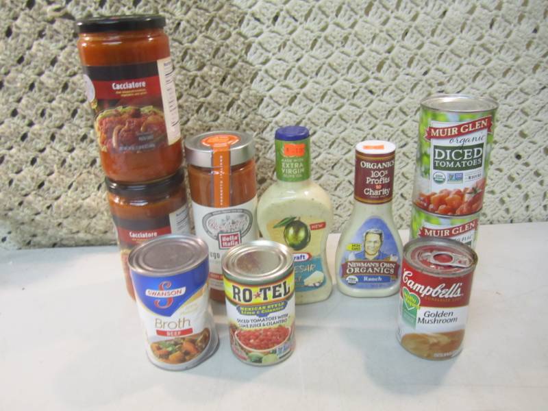 lot 128 image: Mixed Lot of Canned Goods Etc See P...