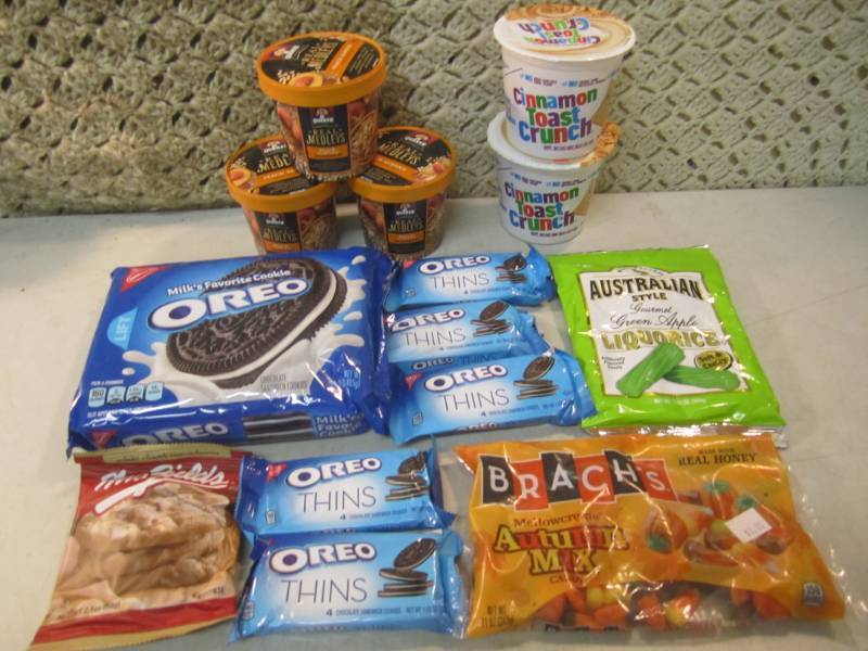 lot 129 image: Mixed Lot of Cookies Candy Cereal B...