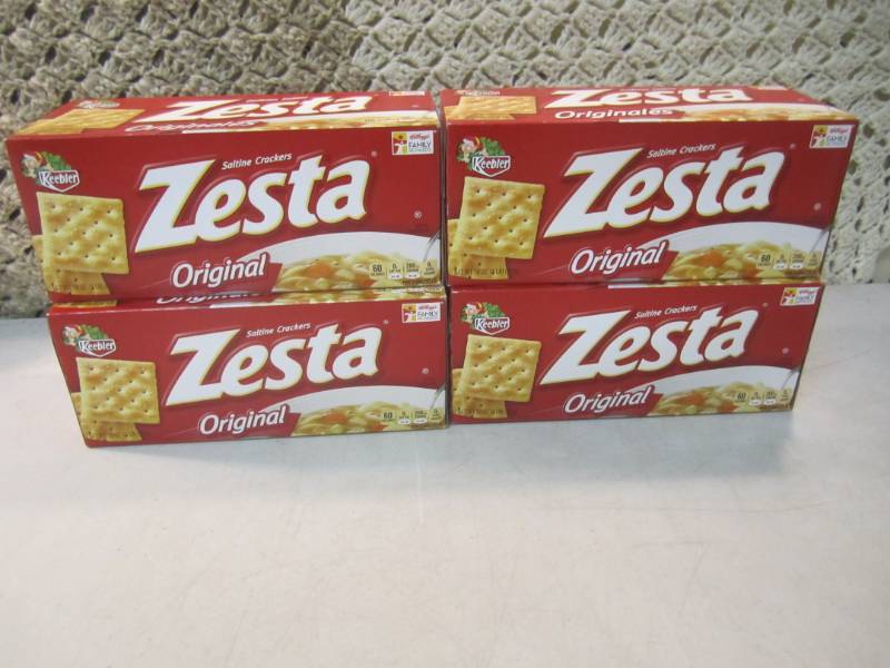lot 130 image: 4 Boxes of Saltine Crackers Best by...