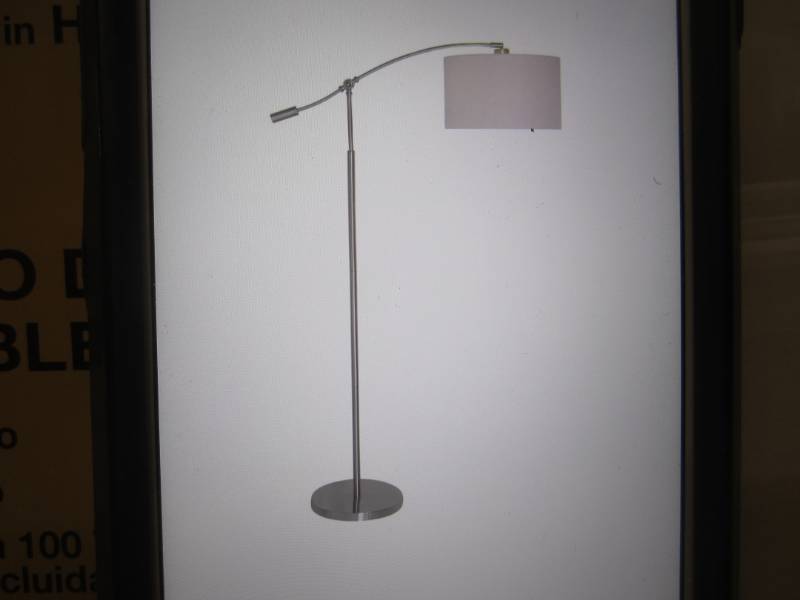 lot 136 image: Hampton Bay 63.75 Brushed Steel Ad...