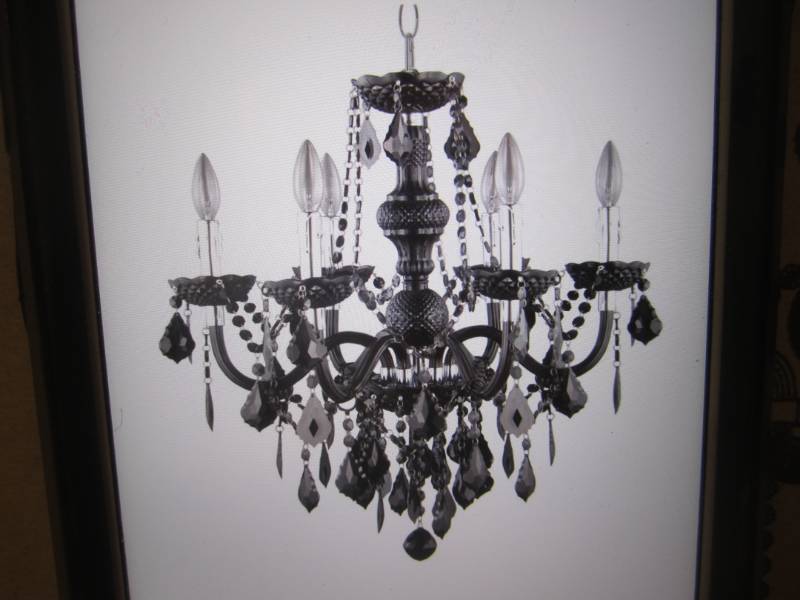 lot 142 image: Maria Theresa 6-Light Chrome and Bl...
