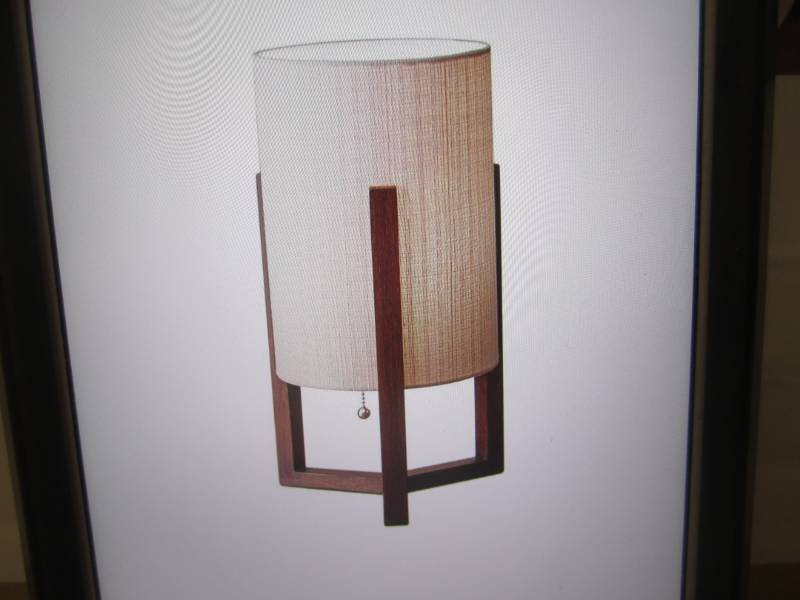 lot 162 image: Adesso Quinn 17 Brown Table Lanter...