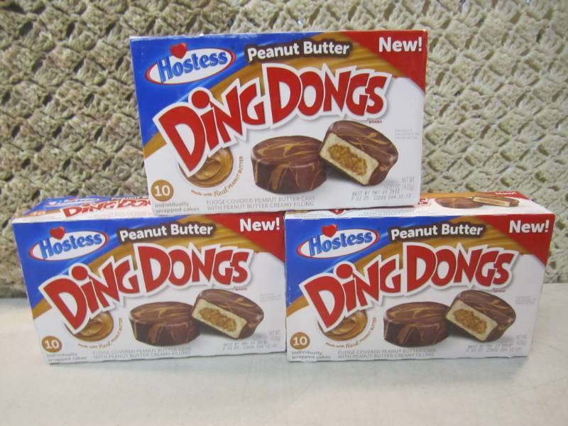 lot 182 image: 3 Boxes of Hostess Peanut Butter Di...