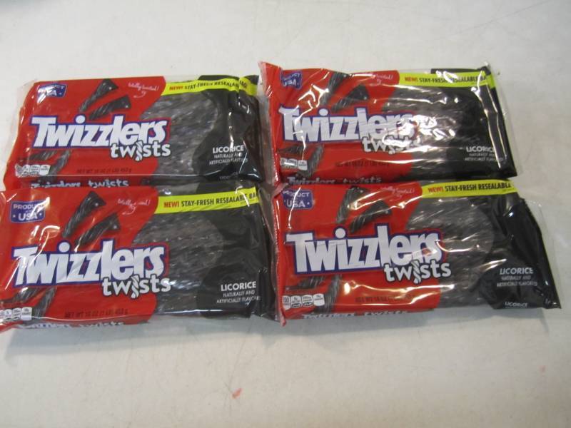 lot 203 image: 4 - 1 Pound Packs of Twizzlers Twis...