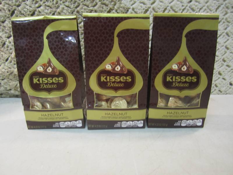 lot 211 image: 3 Bags of Hersheys Deluxe Hazelnut ...