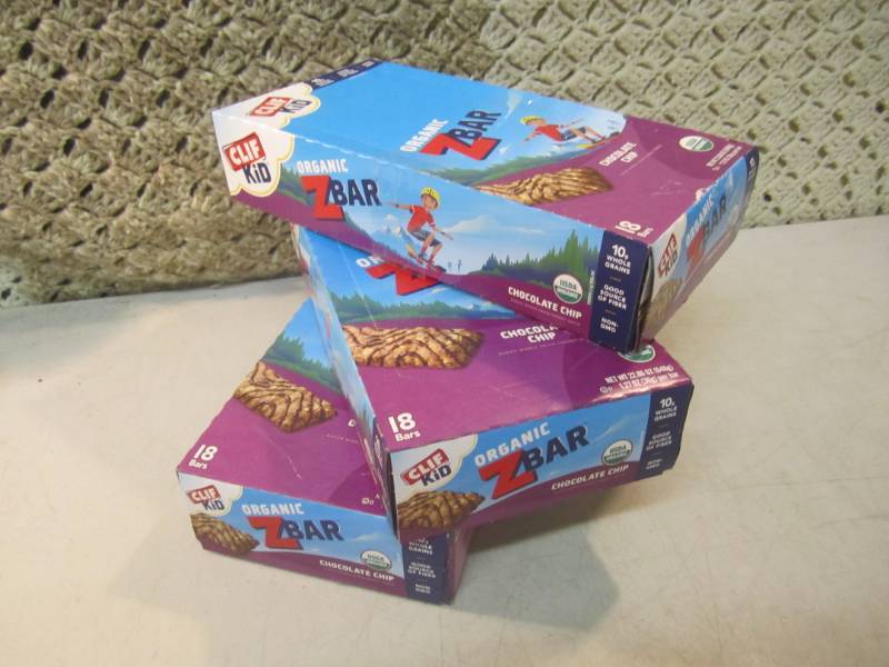 lot 225 image: 3 Boxes of Organic Z Bars Chocolate...