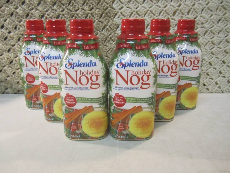 lot 229 image: 6 Bottles of Splenda Holiday Nog Be...